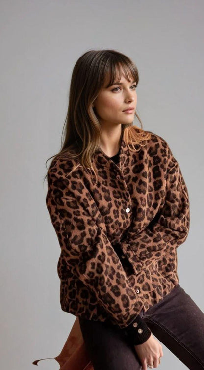 Leopard Print Bomberjack – Stijlvol, Trendy &amp; Comfortabel