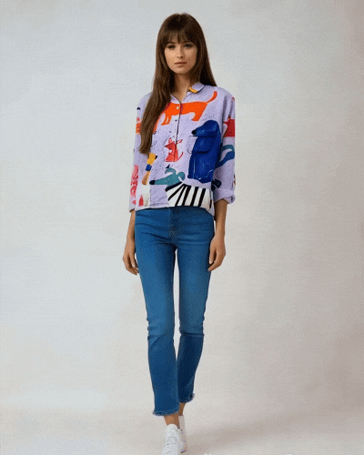 Klara™ - Damestanktop met honden