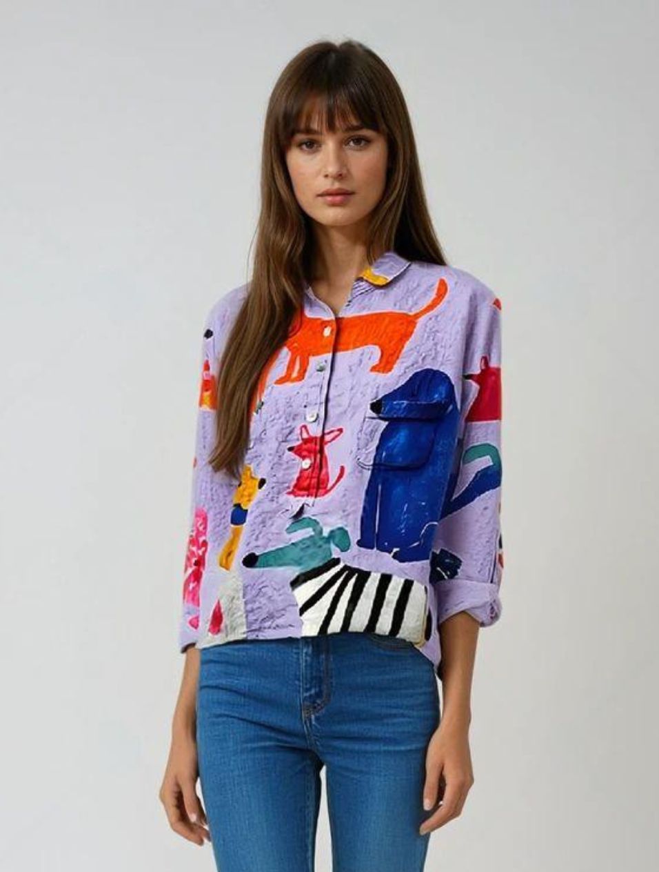 Klara™ - Damestanktop met honden